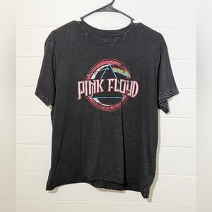 Pink Floyd Vintage Black Tee with Colorful Logo